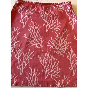 346 Brooks Brothers Womens Coral Reef Stretch Skirt Sz 8 A Line